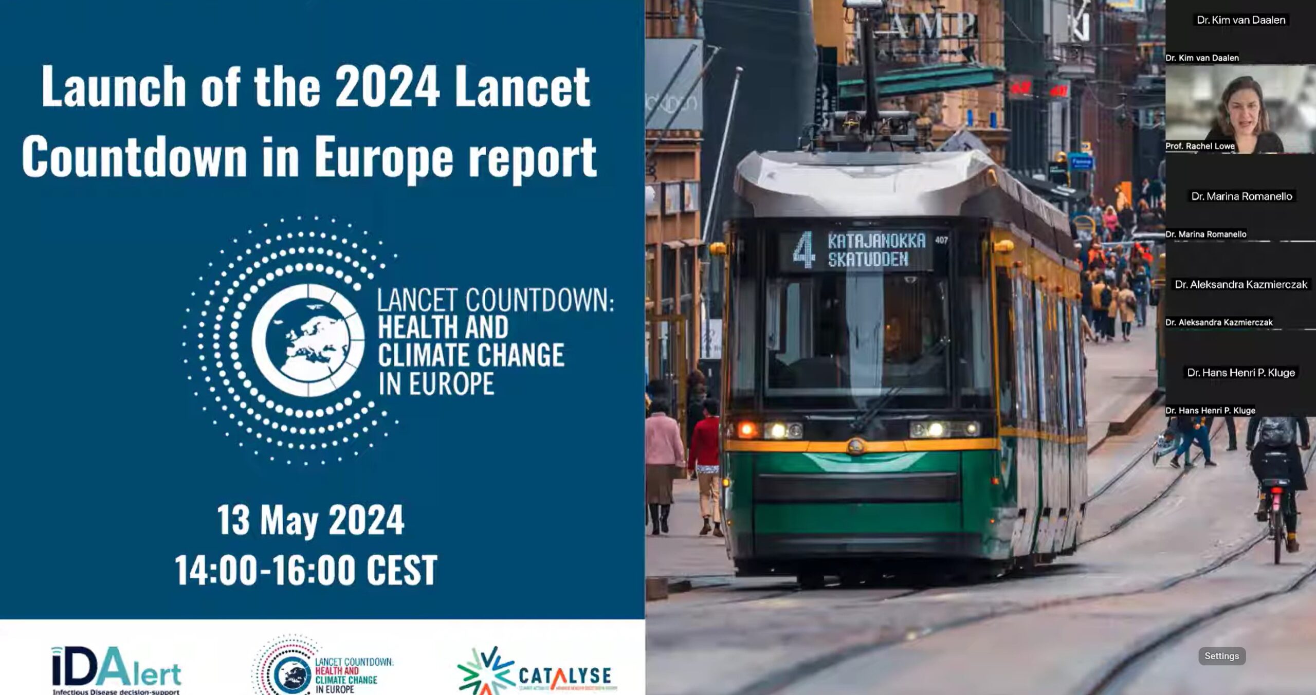 Screenshot of the title slide for the 2024 Europe report launch.